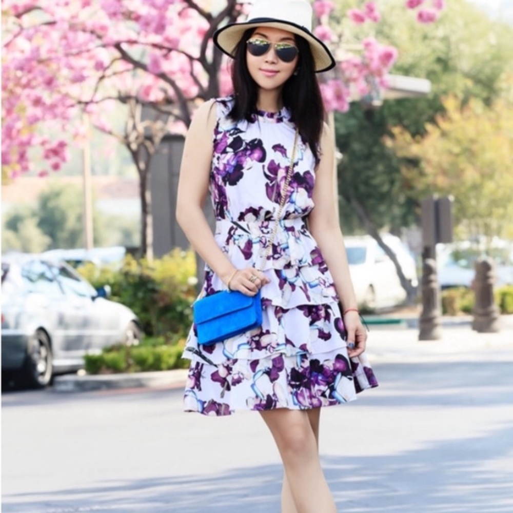Banana Republic Floral Tiered Ruffle Dress - 2